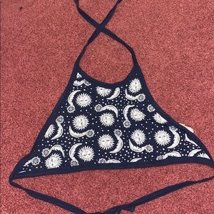 Moon and star tied top